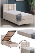 Resim Setay Tavira Tek Kişilik Baza Başlık Letto Yatak Seti 