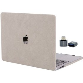 Resim Apple Uyumlu MacBook Air 13 Süet Dokulu Soft-touch Sert Kılıf İnce Hafif Darbe Koruma Kapak A2337 A2179 A1932 Gri 