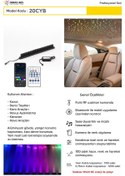 Resim 20 ÇIKIŞ, BLUETOOTH, SES, ANİMASYONLU FİBER OPTİK IŞIK MODÜLÜ 