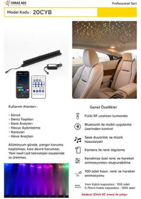 Resim 20 ÇIKIŞ, BLUETOOTH, SES, ANİMASYONLU FİBER OPTİK IŞIK MODÜLÜ 