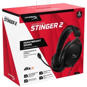 Resim HyperX Cloud Stinger 2 Oyuncu Kulak Üstü Kulaklık Siyah 519T1AA 