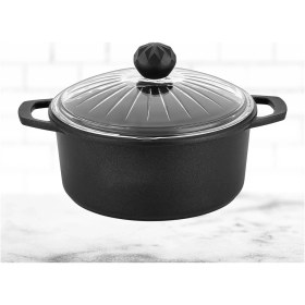 Resim Elmas Derin Tencere 20 Cm Siyah 