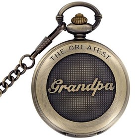 Resim keyfimshop Kişiye Özel Grandfather Görünümlübüyük Boy Köstekli Saat Kolye 