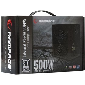 Resim RAMPAGE RMP-500-80P 500W 80 PLUS 12CM FAN AKTİF PFC POWER SUPPLY AK800RPG0008