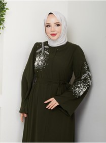 Resim KMKkombin İNCİ DESENLİ KADIN FERACE 