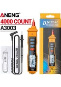 Resim Aneng A3003 Dijital Mini Kalem Tipi Multimee Mee 4000 Sayım Temız Ac/dc Gerili A3003 Yellow Box 