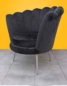 Resim Lovisse Istiridye Berjer Siyah - Krom - Gümüş 