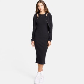 Resim Nike Sportswear Chill Knit Kadın Siyah Elbise 