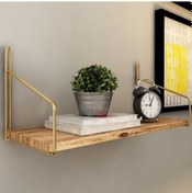 Resim Bino Düzenleyici Kitaplık Dekoratif Mutfak Banyo Rafı Ahşap 