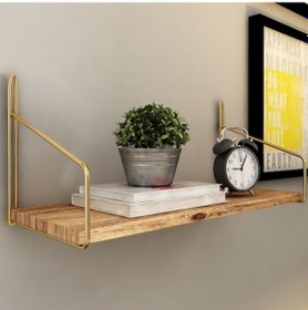 Resim Bino Düzenleyici Kitaplık Dekoratif Mutfak Banyo Rafı Ahşap 