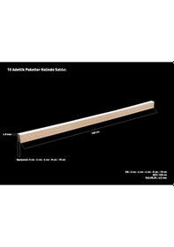 Resim Boyanabilir Dekoratif Duvar Çıtası 4 Cm Genişliği 10'Lu Set 