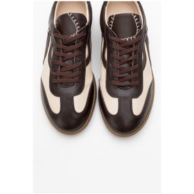 Resim Luvi Shoes Perry Kahverengi Hakiki Deri Kadın Spor Ayakkabı Kahverengi 