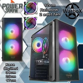 Resim Warbox Papel I3 3.30GHZ 16GB Ram 240GB SSD 250GB HDD R7 240-4GB E.kartı 20" Monitör Masaüstü Bilgisayar 