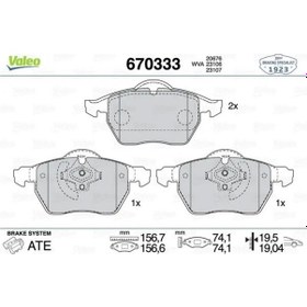Resim Valeo 670333 On Fren Balatasi 272343 2723435 272370 