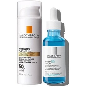 Resim La Roche Posay Anthelios Age Correct Cream SPF 50 50 ML + Hyalu B5 Dolgunlaştırıcı Serum 30 ML 