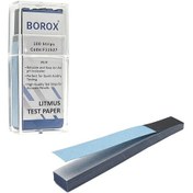 Resim Turnusol Ph Kağıdı Mavi 100 Test Stripi 10X68Mm Litmus Paper Blue 