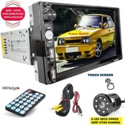 Resim 7 İnç Dokunmatik Double Teyp + 8 Led Gece Görüş Geri Vites Kamera 