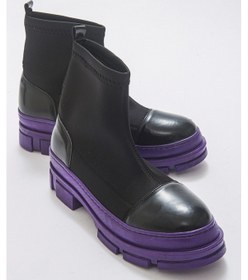 Resim Luvishoes Bendıs Siyah Mor Scuba Kadın Bot Mor - Siyah 
