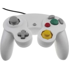 Resim Papajack Beyaz Kablolu Gamepad Nintendo Ngc Gc Için Gamecube Denetleyicisi Için Wii Wiiu Gamecube Joystick Joypad Oyun Aksesuarı (Yurt Dışından) 