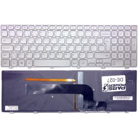 Resim Dell Uyumlu Inspiron 15-7000 Serisi 15-7537 Klavye Işıklı Gümüş Tr 