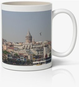 Resim Galata Kulesi Baskılı Kupa Bardak Baskılı Kahve Kupa Bardak-3 