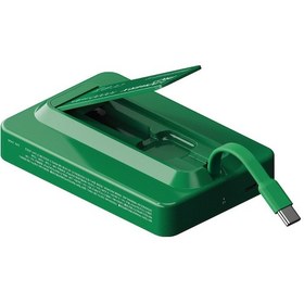 Resim Momax IP132HKG Power X Pro+Magnetic Wireless 10000 mAh Standlı + USB-C Kablo Powerbank Yeşil 