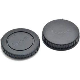 Resim Nikon 1 Mount Body Kapağı ve Lens Arka Kapağı 