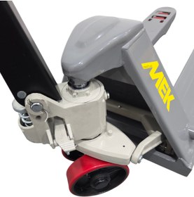 Resim MEK MTR25-115 2,5T 2500kg Döküm Pompalı Ekstra Dayanıklı Manuel Transpalet - PU Kırmızı Teker 