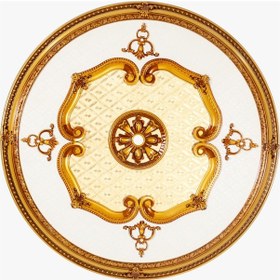 Resim Oval Kahve Saray Tavan Göbek 120 cm 