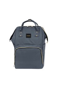 Resim barberri Anne Bebek Bakım Gri Klasik Sırt Çantası ve Kapitoneli Küçük Boy Spor El Valizi 