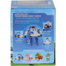 Resim MCM Group Polı MRT-685 Sesli ve Işıklı Robocar Poli Büyük Transforming Robot Poli 