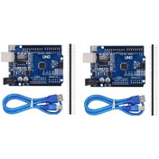 Resim 2ADET Arduino UNO R3 KLON - USB KABLO HEDİYELİ - (USB Chip CH340 
