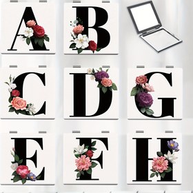 Resim Kadınlar ve Kızlar için Alfabe Harfli Makyaj Aynası, Çiçekli & Kalpli Şablonlu - Katlanabilir Mini El Tipi Makiyaj Aynası, A-Z Aralığında Yazılar Toz Kaplama Cam Yüzeye Sahip, Seyahat İçin Taşınabilir Tuvalet Aynası, Doğum Günü/Noel/Sevgililer Günü/Paskalya Hediyesi olarak Uygundur, A-Z Alfa Tasarımı, Çiçek Desenleri, Çok Özel Duruşu gündelik kullanım ile özel anlar için, İdeal Kardeş İkiliyi ve Arkadaşları İle Paylaşmak, Şık Kompakt Boyutuyla Kolay Saklama, 