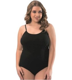 Resim Kota Bayan Battal Beden Ip Askılı Çıtçıtlı Body 6001 