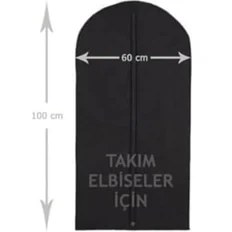 Resim 1 Adet Fermuarlı Takım Elbise Kılıfı 