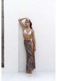 Resim Mai Collection Mai Studios Co. Evgenios Tokalı Vizon Uzun Etek Vizon 