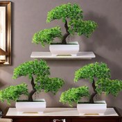 Resim 3 adet Yapay Bonsai Ağacı, İç Mekan Dekorasyonu Bonsai, Kaplama İçerir, Koridor, Dolap, Çekmece, Kitaplık, Oda ve Masaüstü Dekorasyonu, Yeni Ev, Noel, Cadılar Bayramı, Paskalya, Hanuka, Sevgililer Günü 