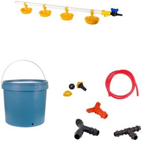 Resim TavPet Nipel Hindi Suluğu 20 Lt Depolu Büyük Yaylı Çanaklı (Set/37) 