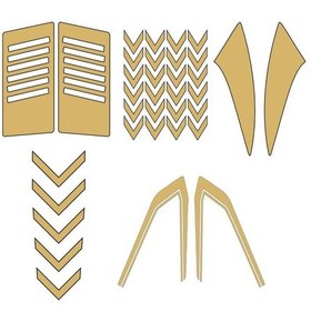 Resim Cg Gold Sticker Ve Depo Şerit Seti 