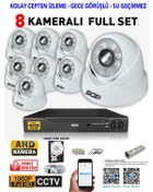 Resim Ids - 8 Kameralı 1080P Fullhd 5Mp Sony Lensli Kamera Seti - 2028 