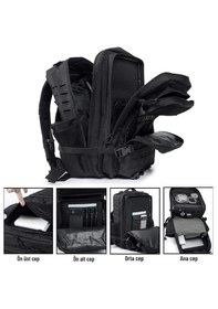 Resim Aktik Sırt Çantası Çok Amaçlı Seyahat Çantası Siyah 