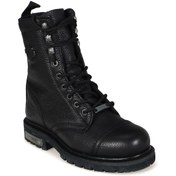 Resim Harley Davidson Colmar Hakiki Deri Black Baskılı Deri Unisex Kadın Bot 