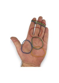 Resim Ekoset Renkli Para Lastiği Karışık 4 Renk 70 MM 1000 Adet 