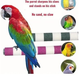 Resim Willowhaven Demir Alaşımlı Kuş Tüneği, Doğal Törpüleme Çubuk, Kemirme Oyuncağı, Gri-beyaz 