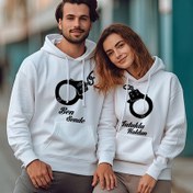 Resim Ben Sana Mahkum Kapşonlu Sevgili Sweatshirt 