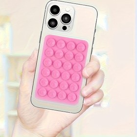 Resim Silika Jel Emici Telefon Kılıfı, Eller Serbest Güçlü Tutuşlu Selfie ve Video Çekimi İçin Dayanıklı Yapışkan Silikon Tutucu, Duşa Uygun, Aynaya Takılabilir, Mobil Telefon Tutucu 