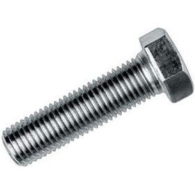 Resim M5X10 Civata DIN 933 8,8 Beyaz Tam Paso (10 Adet) 