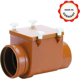 Resim Dallmer DN150lik atık pis su çekvalfi - kanalizasyon rögar foseptik lağım geri tepme ve bodrum su baskını geri basma önleyici çekvalf, fare kemirmesine dayanıklı cekvalf çelik klapeli çalpara cekvalfi 