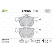 Resim Skoda Kodiaq Arka Fren Balatasi 2017-2024 Valeo 670329 