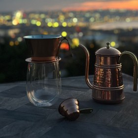 Resim Saria Bakır Filtre Kahve Demleme Seti 